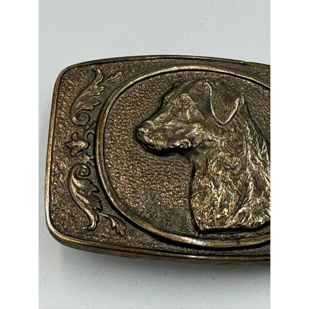 Vintage 1977 Wyoming Studio Art Works Labrador Retriever Belt Buckle RJ Ventrice - Picture 2 of 15